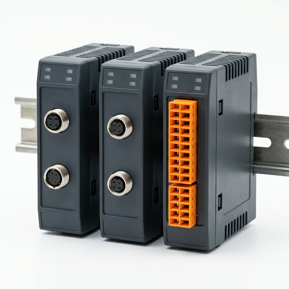 SSENDEN LINK · Módulos bajo pedido: IO-Link, pesaje y termopar